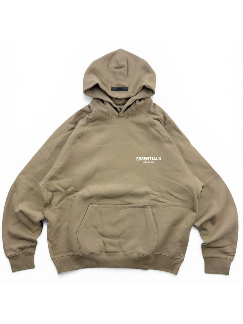 👕 Essentials Fear of God Hoodie Desert Taupe Large